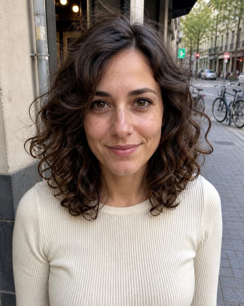 Alltägliches Ausgangsfoto für ein Dating-Profilbild.