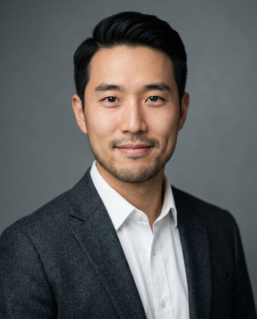 AI-generated professional headshot example