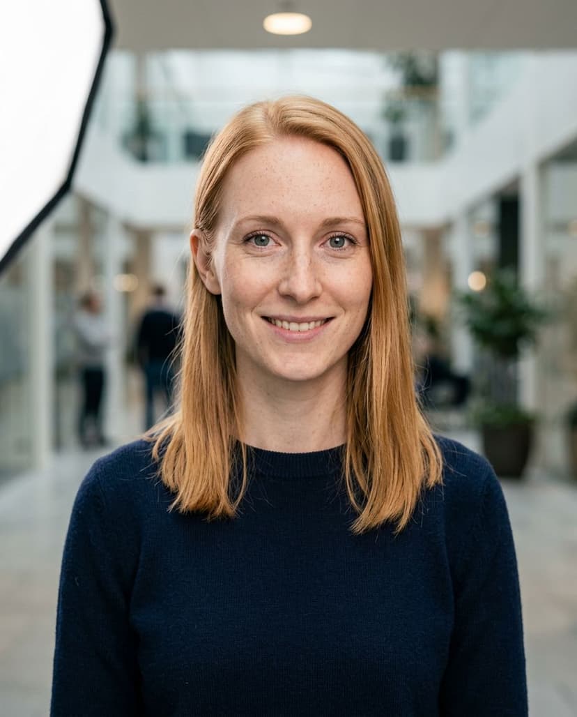 AI-generated professional headshot example