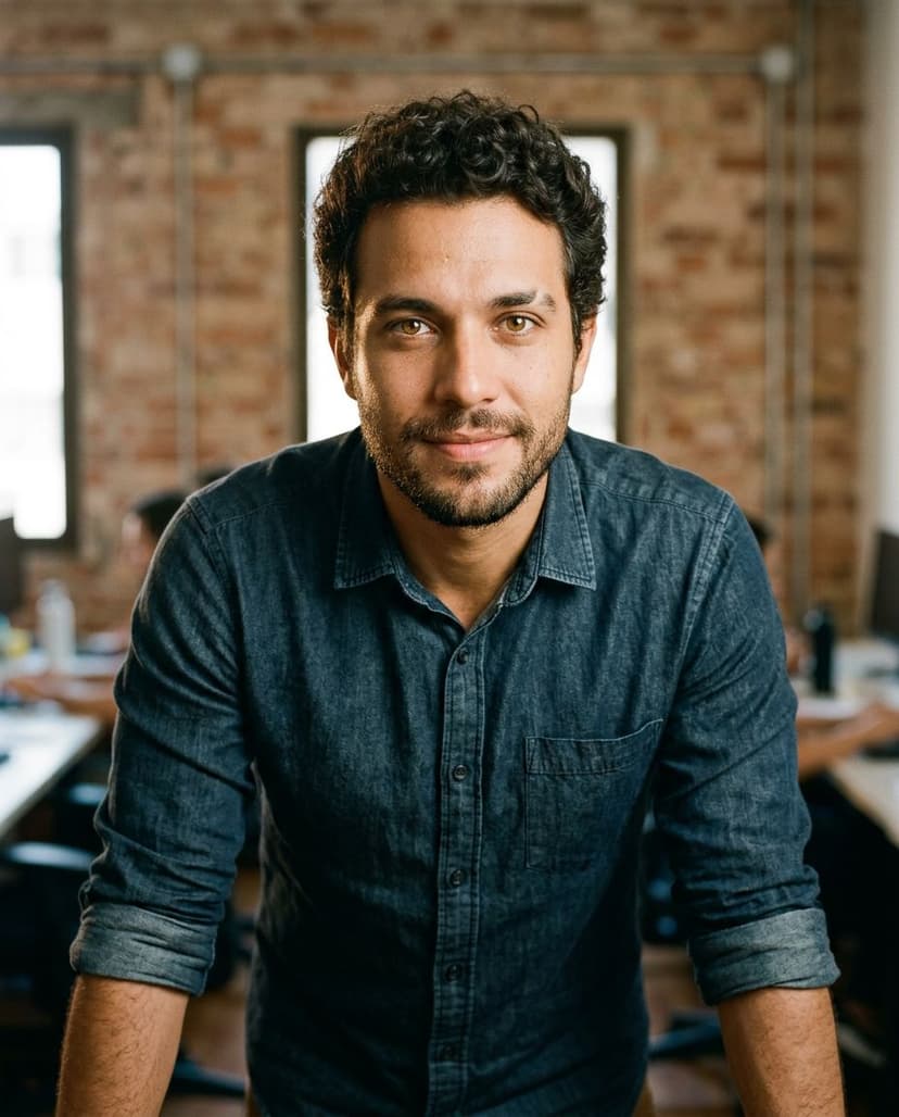 AI-generated professional headshot example