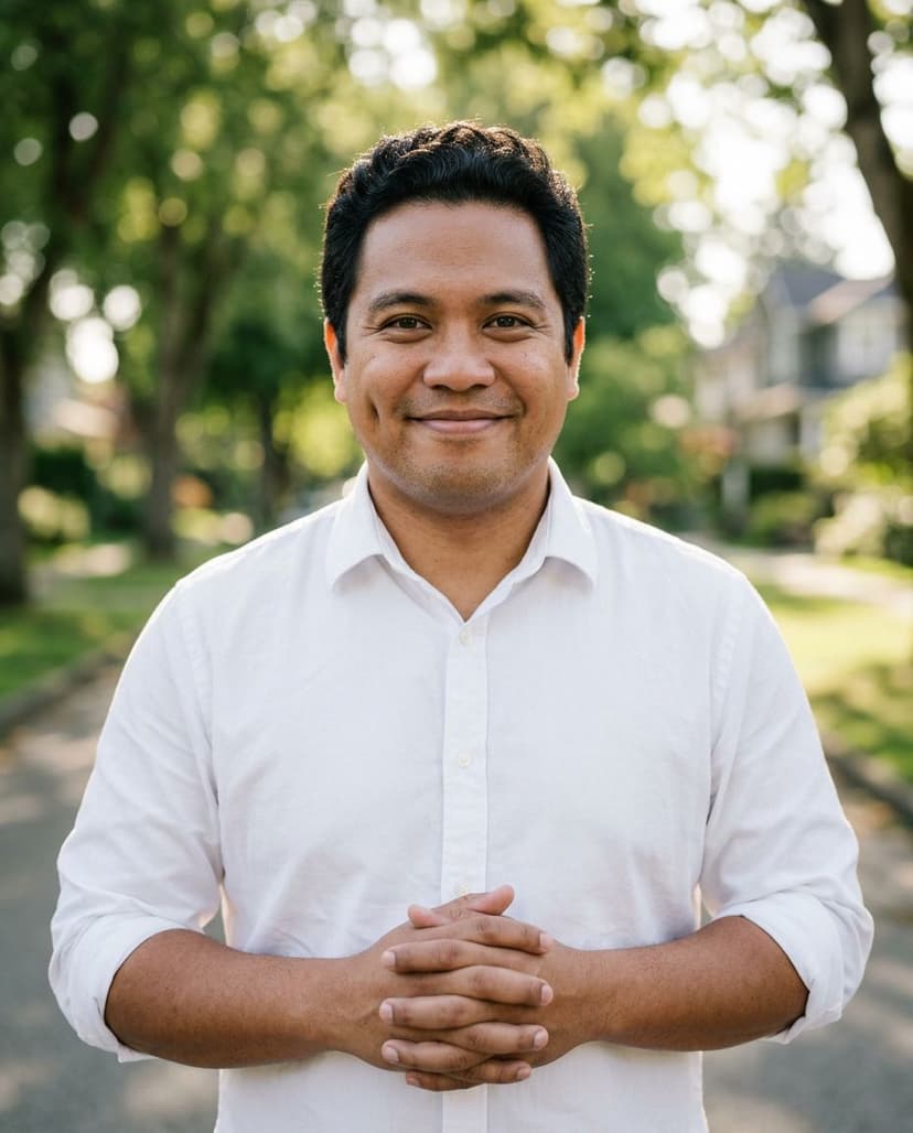 Real Estate Agents example, AI-generated headshot