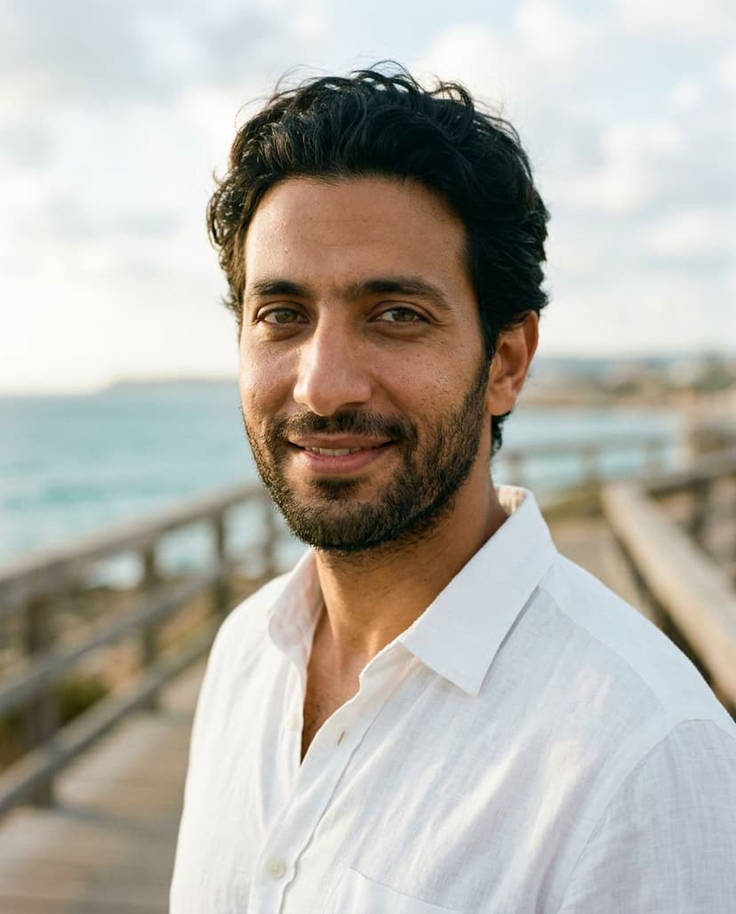 AI-generated professional headshot example