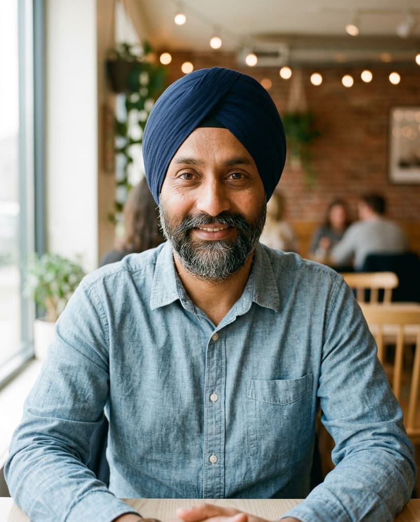 Dating Profiles example, AI-generated headshot
