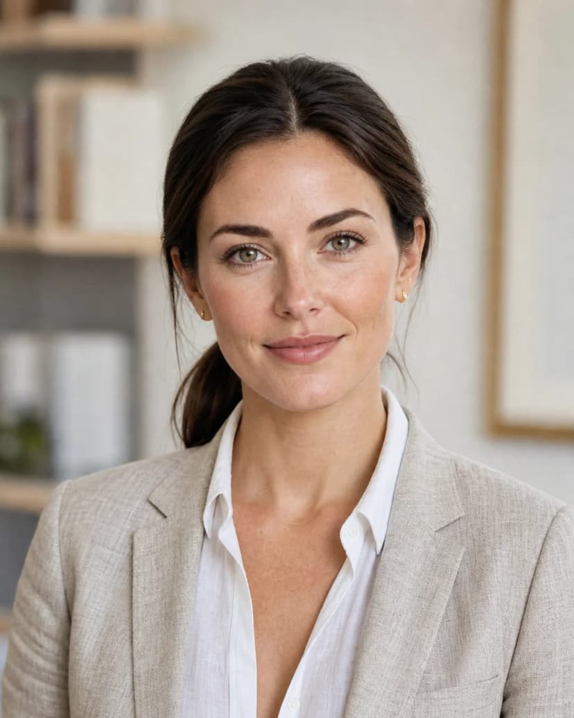 Beispiel für outfit im Paket Wissenschaftler und Speaker: Leinenjackett mit offenem Kragen