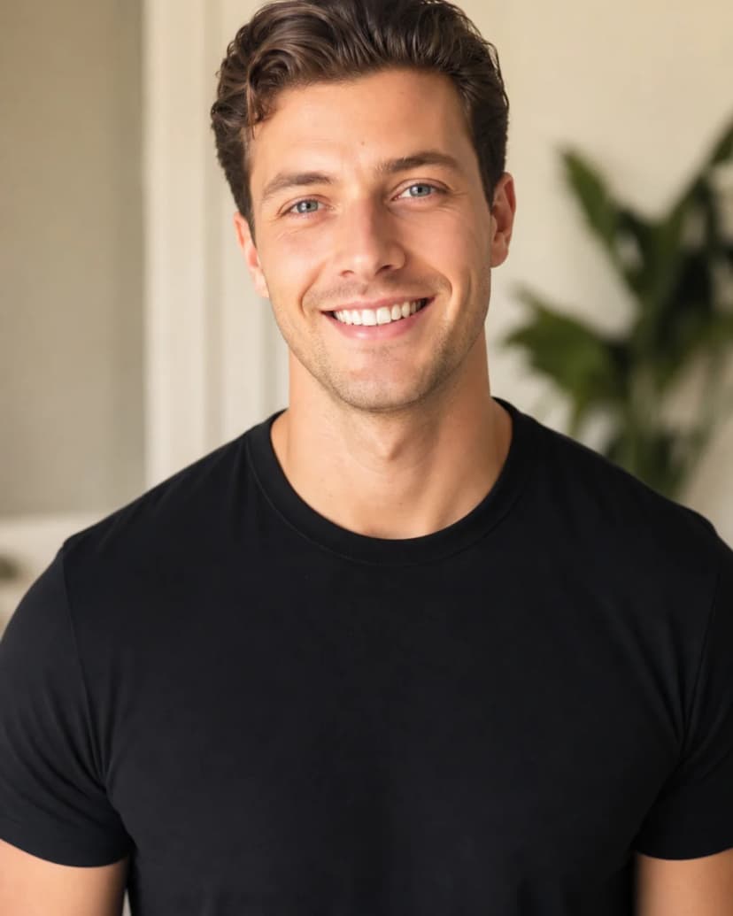 Simple black tee, Dating Profiles example