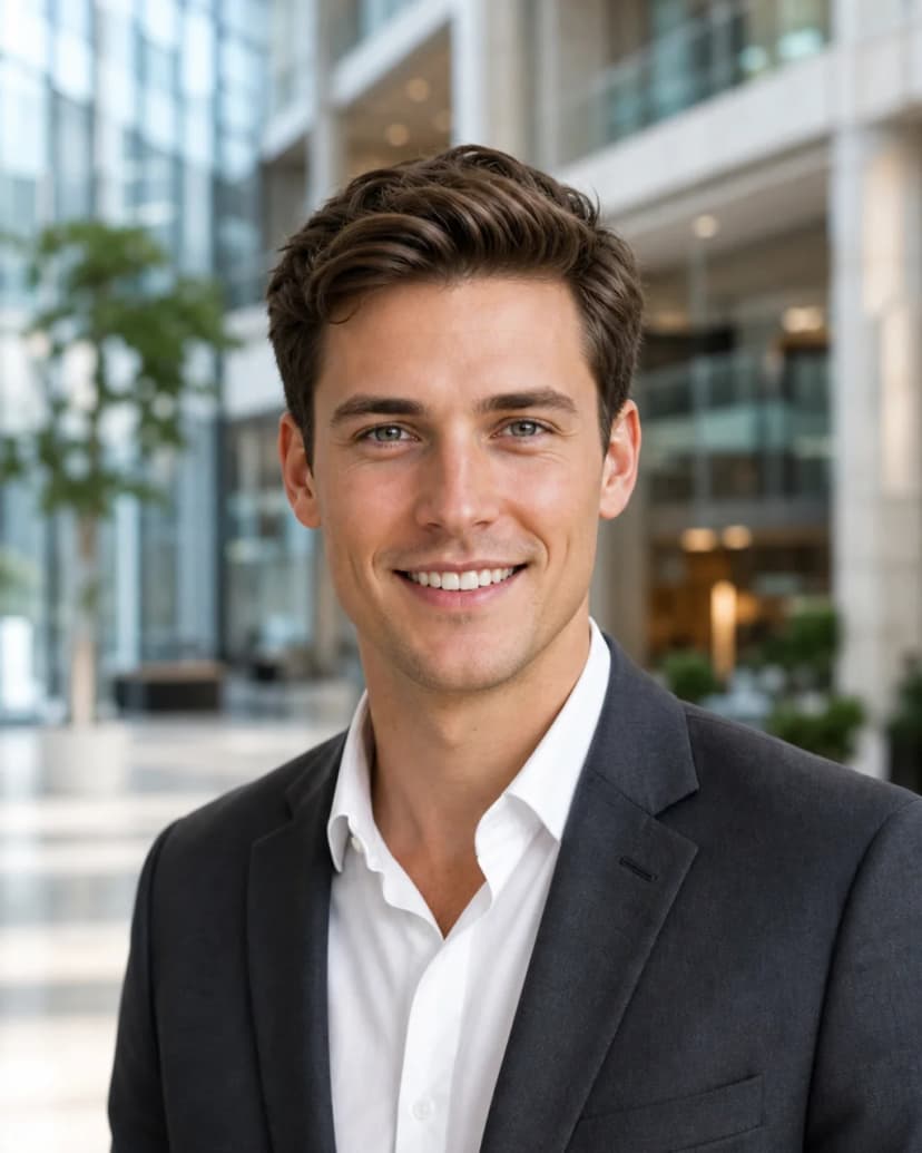 Beispiel für hintergrund im Paket LinkedIn-Profilbilder: Unscharfes Büroatrium