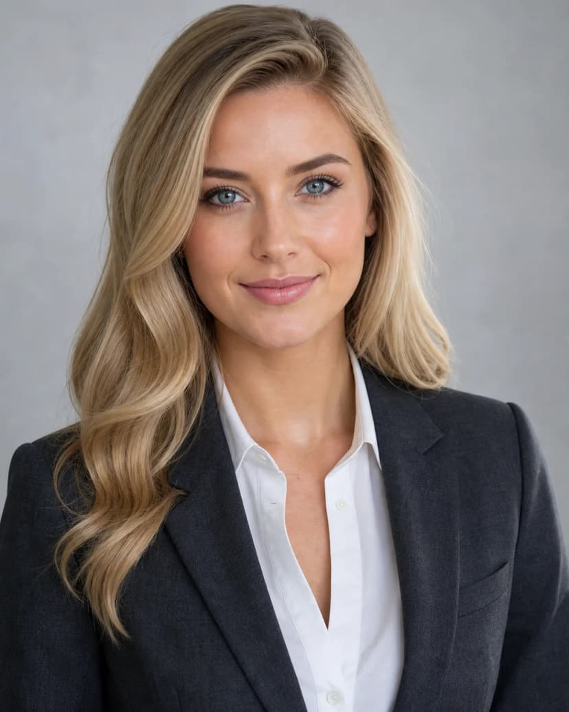 Beispiel für outfit im Paket LinkedIn-Profilbilder: Anthrazitfarbener Blazer, weißes Hemd