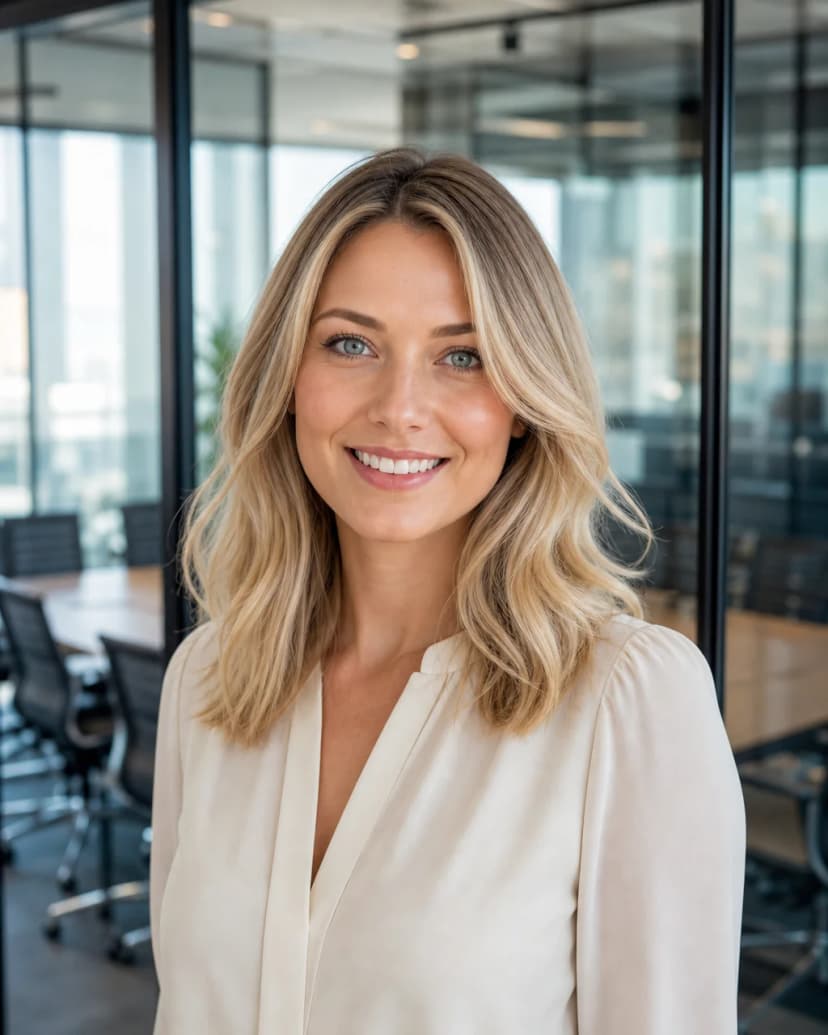 Glass meeting room, LinkedIn Headshots example